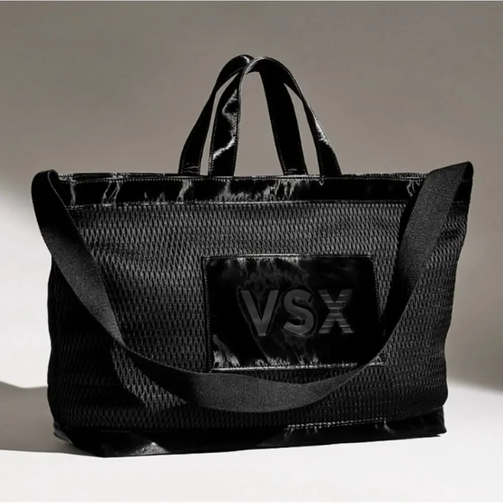 Victoria's Secret Black Mesh Duffel Bag